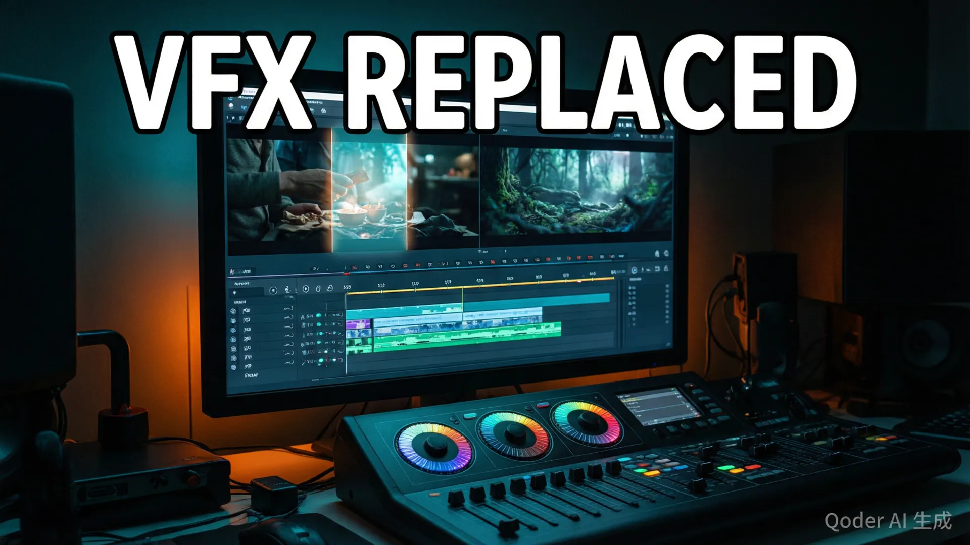 Film post-production timeline with Seedance 2.5 VFX replacement workflow